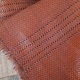 leather weave in open and closed sections for shoes