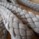 stitched leather braid for leather goods